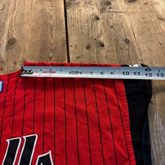 Vintage STARTER 90s Chicago Bulls Pinstripe Baseball Jersey 
Men’s XXL - Picture 12 of 13
